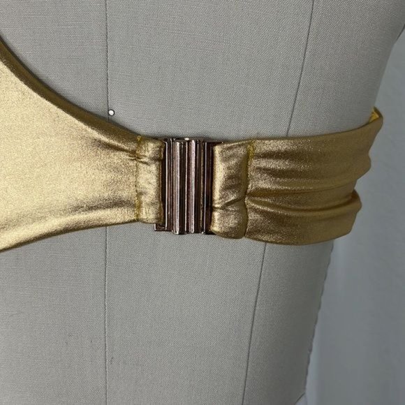 superdown x REVOLVE Nova Asymmetrical One Piece in Gold Metallic - Picture 7 of 9